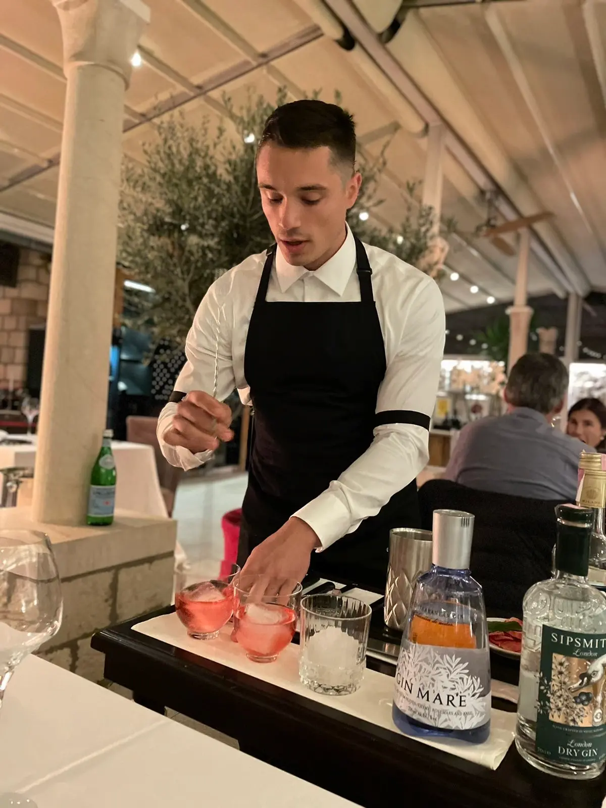 Cocktail preparation in action